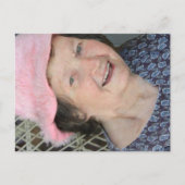 Die Poemfotokarte der Mutter mit dem Gedicht auf d Postkarte (Vorderseite)