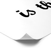 Die Poesie der Realität Poster (Ecke)