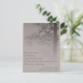 Die Poesie des Winters vom Frühling 2037 Postkarte (Stehend Vorderseite)