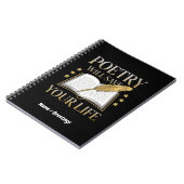 Die Poesie Rette dein Leben lustige Dichter und Li Notizblock (Linke Seite)