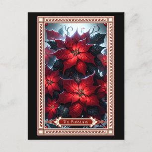 Die Poinsettia-Tarot-Karte Postkarte