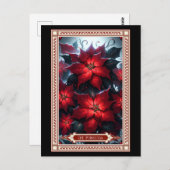 Die Poinsettia-Tarot-Karte Postkarte (Vorne/Hinten)