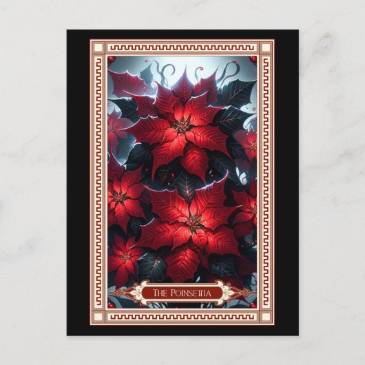 Die Poinsettia-Tarot-Karte Postkarte (Vorderseite)