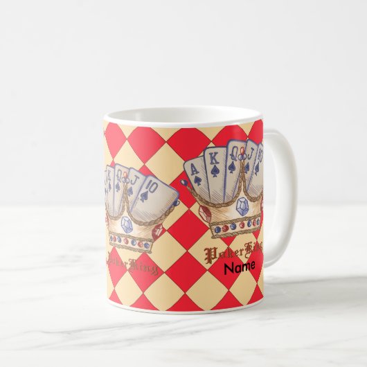 Die Poker King-Tasse Kaffeetasse (VorderseiteRechts)