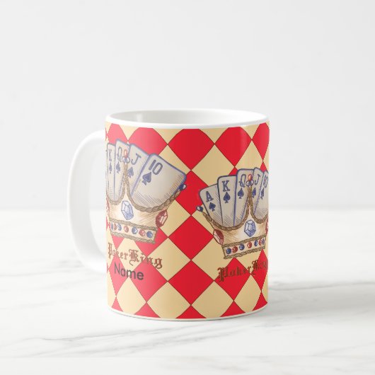 Die Poker King-Tasse Kaffeetasse (Vorderseite Links)