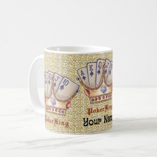 Die Poker King-Tasse Kaffeetasse (Vorderseite Links)
