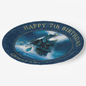 Die Polar Express Pajama Slumber-Party-Papierplatt Pappteller (Schrägansicht)