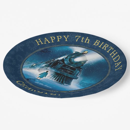 Die Polar Express Pajama Slumber-Party-Papierplatt Pappteller (Schrägansicht)