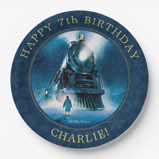 Die Polar Express Pajama Slumber-Party-Papierplatt Pappteller (Vorderseite)