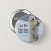 Die Polarbären gerettet Button (Vorne & Hinten)