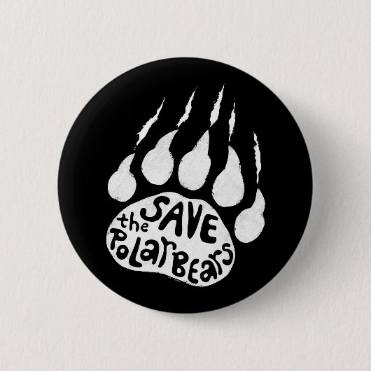 Die Polarbären gerettet Button (Vorderseite)