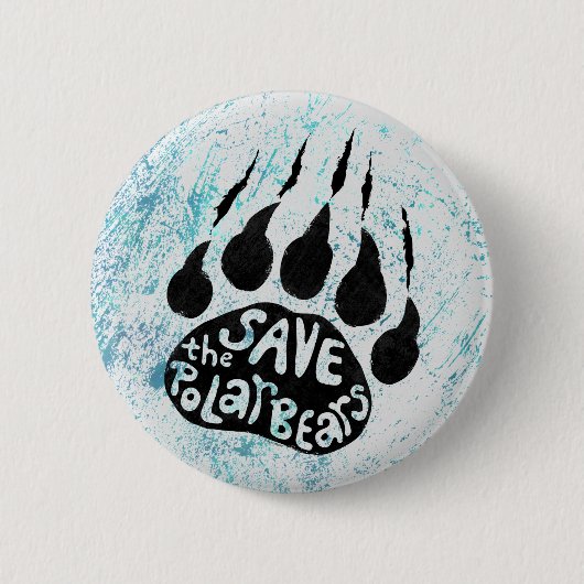 Die Polarbären gerettet Button (Vorderseite)