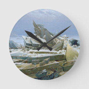 Die Polarsee, 1824 Runde Wanduhr