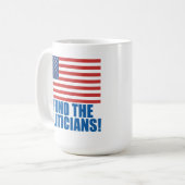 Die Politiker enttäuschen Kaffeetasse (Vorderseite Links)