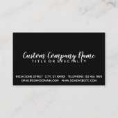 DIE POLIZEI DEFFIZIEREN VISITENKARTE (Rückseite)