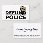 DIE POLIZEI DEFFIZIEREN VISITENKARTE (Vorne/Hinten)