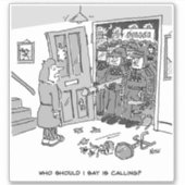 Die Polizei hat ein Haus geritten Aufkleber (Vorderseite)