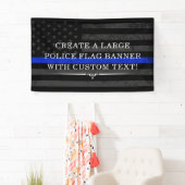 Die Polizei hielt den dunklen Hintergrund der amer Banner (Insitu)