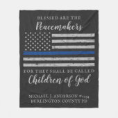 Die Polizei ist gesegnet, die Friedensstifter sind Fleecedecke (Vorderseite)