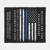 Die Polizei ist gesegnet, die Friedensstifter sind Fleecedecke (Vorderseite (Horizontal))