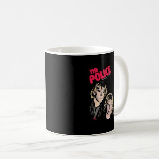 Die Polizei-Metallgesteinsband Kaffeetasse (VorderseiteRechts)