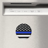 Die Polizei stylte die amerikanische Flagge. Magnet (In Situ (Geschirrspüler))