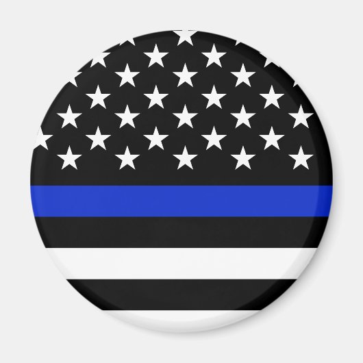 Die Polizei stylte die amerikanische Flagge. Magnet (Vorne)