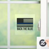 Die Polizei unterstützt die blaue dünne blaue Lini Fensteraufkleber (Zuhause)