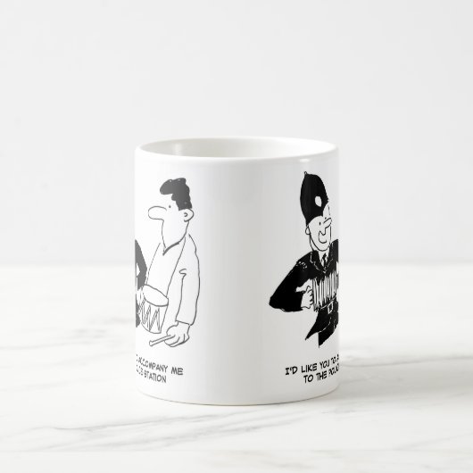 Die Polizei will den Mann zu begleiten Kaffeetasse (Mittel)