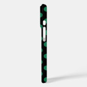 Die Pollenköpfe sind grün und schwarz Case-Mate iPhone Hülle (Rückseite / Links)