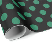 Die Pollenköpfe sind grün und schwarz Geschenkpapier (Rolleneckpunkt)