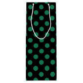 Die Pollenköpfe sind grün und schwarz Geschenktüte Für Weinflaschen (Rückseite)