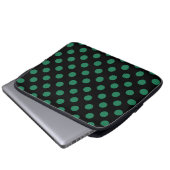Die Pollenköpfe sind grün und schwarz Laptopschutzhülle (Vorne Knopf)