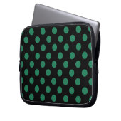 Die Pollenköpfe sind grün und schwarz Laptopschutzhülle (Vorderseite Links)