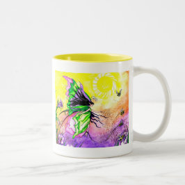 Die Pollinatenprominade Zweifarbige Tasse
