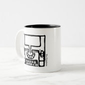 Die polyglot-Tasse Zweifarbige Tasse (Vorderseite Links)