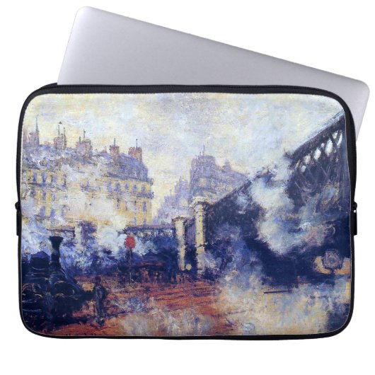 Die Pont de l'Europe von Monet Laptopschutzhülle (Vorderseite)
