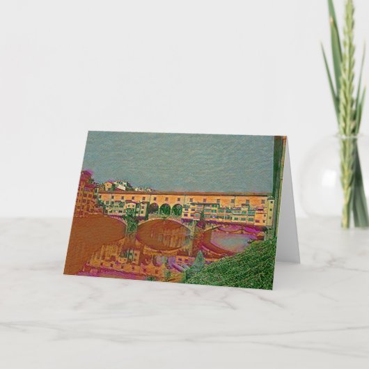 Die Ponte Vecchio Karte (Vorderseite)