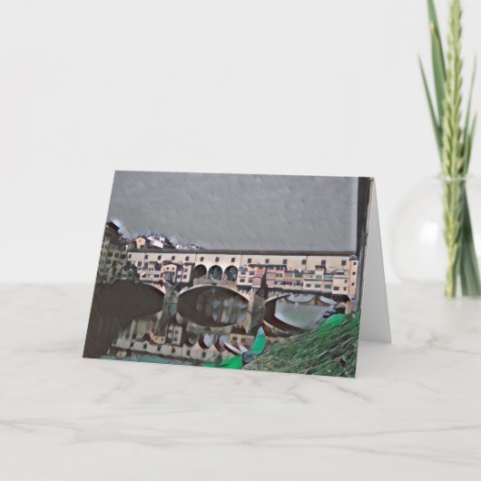 Die Ponte Vecchio Karte (Vorderseite)