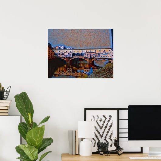 Die Ponte Vecchio Poster (Heimbüro)