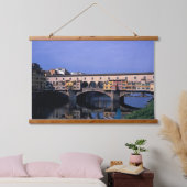 Die Ponte Vecchio Wandteppich Mit Holzrahmen (Schlafzimmer)