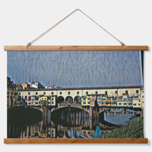 Die Ponte Vecchio Wandteppich Mit Holzrahmen