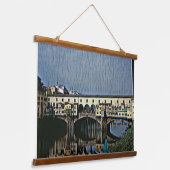 Die Ponte Vecchio Wandteppich Mit Holzrahmen (Gewinkelt)