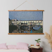 Die Ponte Vecchio Wandteppich Mit Holzrahmen (Schlafzimmer)
