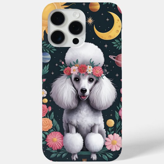 Die Poodle - Whimsical Bloral Crown and Celestis Case-Mate iPhone Hülle (Rückseite)