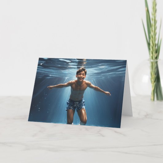 Die Pool Boy Greetings Card Karte (Vorderseite)