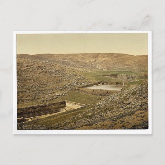 Die Pools von Solomon, Bethlehem, Heiligem Land (d Postkarte (Vorderseite)