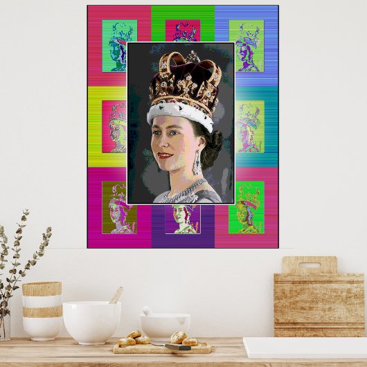 Die Pop Art Coronation Poster (Küche)