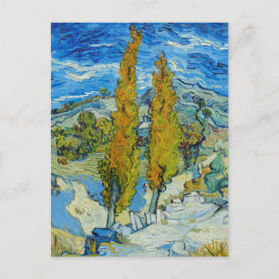 Die Poplars in Saint-Rémy, 1889 Vincent Van Gogh Postkarte