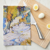 Die Poplars in Saint-Rémy, Van Gogh Geschirrtuch (Viertel Falte)